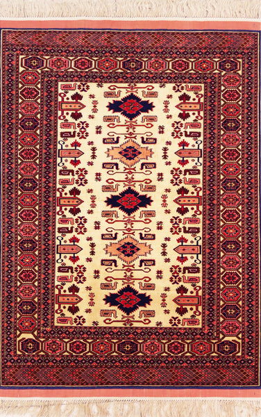 Turkmen, 150x118 cm, Wool and Silk, Afghanistan