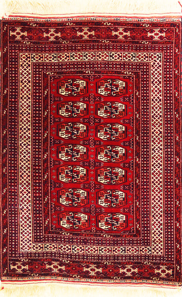 Turkmen Fine (antique), 144x96 cm, Wool, Iran