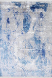 Abstract Blue, 292x198 cm, Vlna a hodváb, India