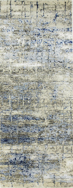 FloorArt Abstract Long, 203x80 cm, Wool and Silk, India