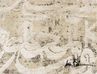 FloorArt Script, 243x241 cm, Vlna a hodváb, India