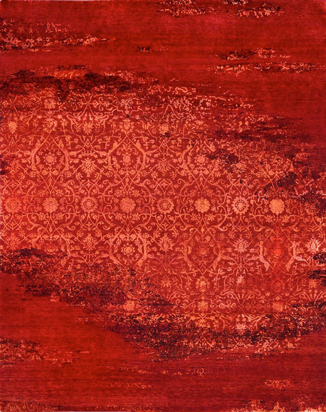 FloorArt Inferno, Various Sizes, Wool and Silk, India