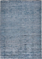 FloorArt Grid Blue, Rôzne rozmery, Vlna a hodváb, India