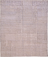 FloorArt Lines Beige, Various Sizes, Wool and Silk, India
