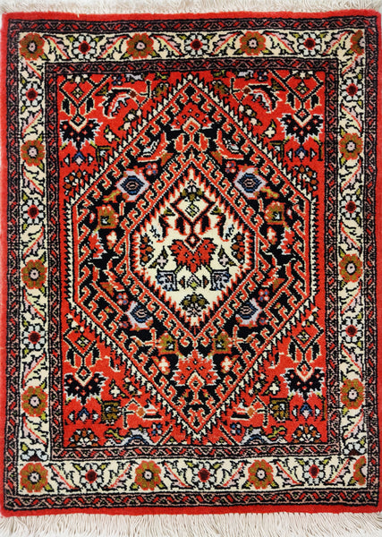 Bidjar, 60x45 cm, Wool, Irán