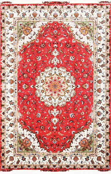 Tabriz 50 Raj, 308x200 cm, Wool and Silk, Iran